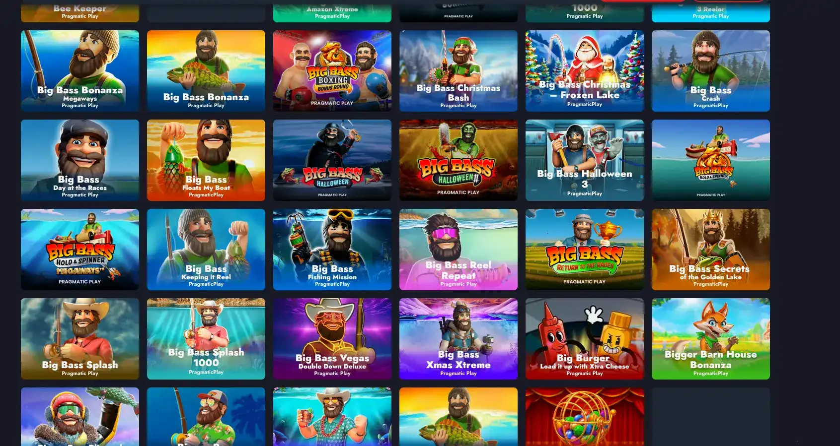 Интерфейс игрового зала Олимп казино на компьютере